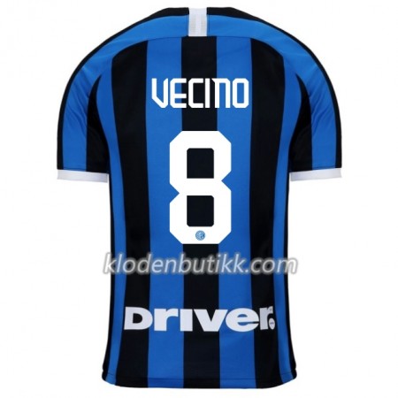 Inter Milan VECINO 8 Hjemme Fotballdrakt 2019-2020 Kortermet